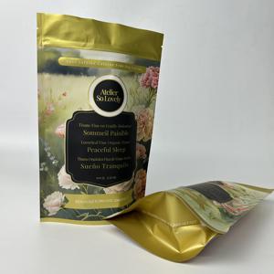 Digital Printing Stand-Up Pouch for Coffee Tea Packaging <b>Ziplock</b> Food Grade Mylar <b>Ziplock</b> Packaging <b>Bag</b> - Product Image 3