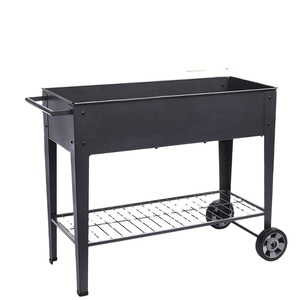 <span class=keywords><strong>Lit</strong></span> de jardin en métal <span class=keywords><strong>surélevé</strong></span> facile à déplacer avec roues grande boîte de jardinière sur roues <span class=keywords><strong>pour</strong></span> <span class=keywords><strong>lit</strong></span> de jardin <span class=keywords><strong>surélevé</strong></span> à fleurs - Product Image 2