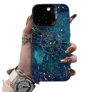 Coque de téléphone portable en TPU et PC avec impression <span class=keywords><strong>Boussole</strong></span> Interstellaire et clé argentée électroplaquée pour <span class=keywords><strong>iPhone</strong></span> Xr Xs 11 12 13 14 15 16 17 18 Pro Max - Product Image 3