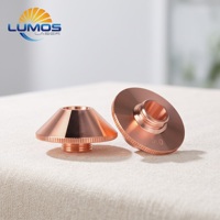 D28-D-15-S Booster Cutting Single Nozzles 1.5mm Copper Fiber Laser Head Consumable untuk Suku Cadang Pemotong Lembaran Logam Berdaya Tinggi