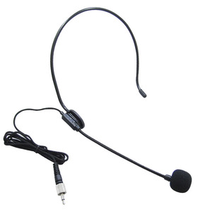 Ak 100 Uhf Headband <b>Tie</b> <b>Back</b> Radio Microphone With Foam Windscreen For Communication Use - Product Image 1