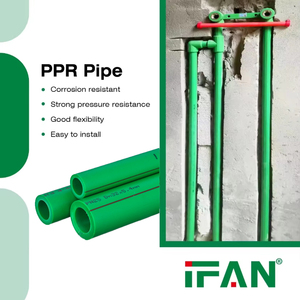 Tuyaux PPR IFAN à faible MOQ, vente chaude, tubes PPR verts en plastique, conduites d'eau PPR 20-160mm, tuyaux PPR en polypropylène - Product Image 3