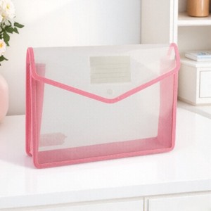 Fichier de bouton de haute qualité organiser pochette PP sac de papier de <span class=keywords><strong>Test</strong></span> Transparent Snap porte-fichier d'affaires
