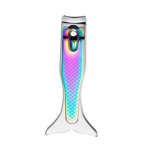 Hot Sale Newest 2pcs Colorful Titanium Fish Sharp <b>Nail</b> Clipper Cutter <b>Set</b> With Tin Box Pack - Product Image 3
