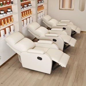 เก้าอี้นวดไฟฟ้าหุ้มหนัง PU สำหรับร้านเสริมสวยและทำเล็บ - Product Image 1