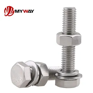 Fastener Supplier OEM ODM Bolt And Nut A2 Hex Head Bolt Stainless Steel 304 M3m4m5m6m8m10 Hexagon Bolts