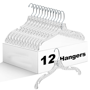 Cintres en plastique transparents pour magasins et boutiques - Product Image 1
