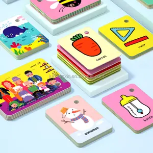Custom Design Game Playing Cards Printed Children Educational Verb Flash Cards