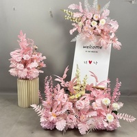 Nouvelles compositions florales artificielles pour décorations de passerelles de lieux de mariage, chrysanthèmes féériques en acier inoxydable, style japonais
