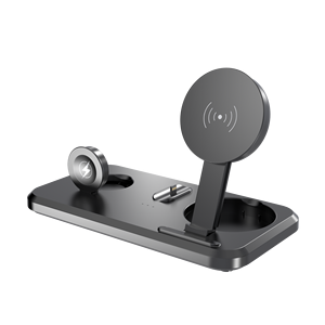Stazione di Ricarica Wireless 3 in 1 Personalizzabile con Logo, 15W, per Telefoni Cellulari, Auricolari e Smartwatch - Product Image 6