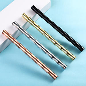 Bolígrafo de Lujo Moderno, Diseño de Bolígrafo de Metal con Forma de Bambú y Cobre - Product Image 1