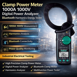 Medidor de Potencia de Pinza Kyoritsu KEW2060BT 1000A 1000V, Analizador Digital de Potencia, Probador de Energía de Armónicos IV 600V III 1000V - Product Image 2