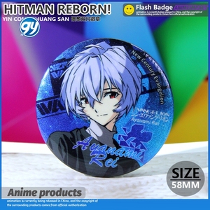 Insignia de mercancía de <span class=keywords><strong>Anime</strong></span> Evangelion Asuka Langley Mari Makinami Rei Ayanami artículos coleccionables para fanáticos de Mecha - Product Image 4