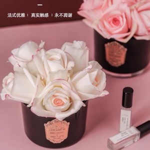 Rosas Artificiales IUWe, Flores de Seda Perfumadas, Decoración para el Hogar, Regalo de Boda, Fragancia Duradera de 90 a 120 Días - Product Image 2