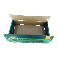 Carton ondulé de fruits légumes citron avocat laitue conteneurs de bonne qualité pliable de marque impression personnalisée boîte en papier bon marché