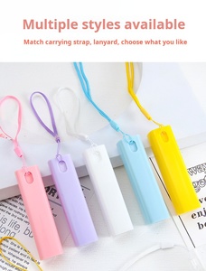 Flacon pulvérisateur atomiseur <span class=keywords><strong>vide</strong></span> de 10 ml, type <span class=keywords><strong>pompe</strong></span>, rechargeable, format mini poche, couleur macaron, <span class=keywords><strong>pour</strong></span> échantillons, parfum, tonique, spray répulsif - Product Image 5