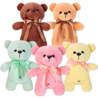 OEM ODM Jouets en peluche doux et mignons de 20 cm et 25 cm, animaux en peluche personnalisés avec logo, gris, bleu, marron, ours en peluche pour enfants