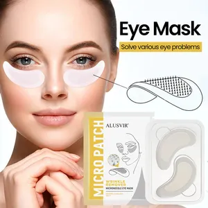 Oem Private Label Collagen Microneedle Eye Mask Eye Patches Anti Wrinkle Hyaluronic Acid Under Eye Microneedle Patch