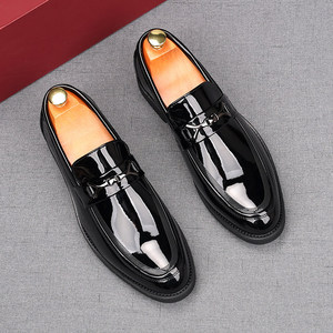 <span class=keywords><strong>Scarpe</strong></span> da Uomo per Lavoro, Affari, Hotel, Moda, Outdoor, in Vera Pelle Nera, Suola Spessa, <span class=keywords><strong>Scarpe</strong></span> in Pelle Marrone da <span class=keywords><strong>Sposo</strong></span> - Product Image 3