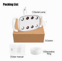 Lampe chirurgicale Dor Dental Surgical Luxury Shadowless Induction Lamp Electric 2 Colors Dental Oral LED Lamp for Dental Equipment