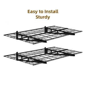 Scaffali Resistenti in Metallo Regolabili con Rivestimento in Plastica Verniciata per Garage, Montaggio <span class=keywords><strong>a</strong></span> <span class=keywords><strong>Parete</strong></span> - Product Image 4
