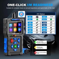Lecteur de codes OBD2 T300, outil de diagnostic, lecteur de codes de panne de voiture, lecteur de codes de diagnostic du moteur, scanner OBDII, testeur de tension de batterie, I/M