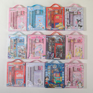 Lindos Artículos Escolares de Dibujos Animados, Lápiz, Regla, Borrador, Regreso a Clases, Juego de Papelería Kawaii para Niños - Product Image 5