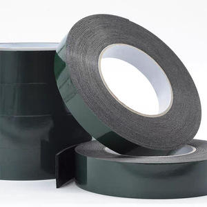 Nastro Biadesivo in Schiuma PE da 10M, Larghezza 8-50cm, <span class=keywords><strong>Spugna</strong></span> Ispessita con Pellicola Verde, Nastro Nero Antiurto Impermeabile Super Resistente - Product Image 6