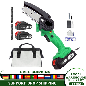 20V Cordless <b>Mini</b> <b>Chainsaw</b> DIY Grade 4in Chain&Bar for Cutting Wood CS-100 Cordless <b>Mini</b> <b>Chainsaw</b> CS-100 - Product Image 2