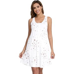 Chemise de nuit mi-longue sexy sans manches pour femme, taille élastique, douce et respirante, avec soutien-gorge intégré et rembourrage tout-en-un, idéale pour l'été - Product Image 3