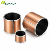 Douille composite fendue SF-1 DU en bronze fritté avec support en acier et PTFE pour amortisseurs automobiles et dispositifs médicaux
