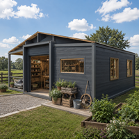 Casa Expandible de Acero para Jardín con Doble Ala Plegable para Patio Trasero en Australia, Vivienda Prefabricada de 20 pies, Estándar AS/NZS
