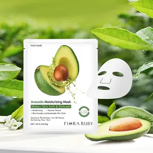 Masker Wajah Herbal alami lembaran stok grosir masker wajah OEM Vegan ringan buah masker wajah