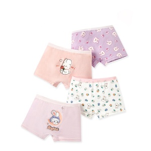 Venta al por mayor de bonitos dibujos animados de algodón para niñas pequeñas, bragas reutilizables, ropa interior para niñas - Product Image 4