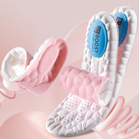 Semelles intérieures de sport confortables pour enfants, épaisses et durables, en maille PU, avec absorption de la transpiration à l'armoise, haute élasticité, fraîches
