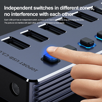 Nieuwe 4 Poorten In 1 Usb Hub Usb3.0 Data Docking Station Plug And Play 5Gbps Splitter Voor Telefoon Laptop Computer Met Led-Indicator