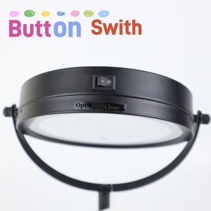 Hot Bán Led ánh sáng độ phóng đại <span class=keywords><strong>3X</strong></span> vòng màu đen <span class=keywords><strong>6</strong></span> inch Nút chuyển đổi với ánh sáng gương cho phòng ngủ trong nhà hoặc khách sạn - Product Image 2