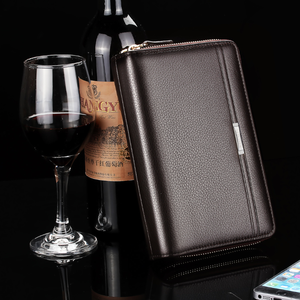 अनुकूलित लोगो फैशन पु चमड़े के हैंडबैग पोर्टेबल वाटरप्रूफ पासपोर्ट आईडी कार्ड कार्यालय व्यवसाय न्यूनतम रेट्रो पुरुषों के बटुए - Product Image 4