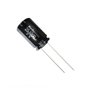 Distribuidor Autorizado: Condensador de Aluminio 400PX10MEFC12.5X20, 10uF 20% 400V, Tipo Radial TH, 10 uF, de Orificio Pasante - Product Image 1