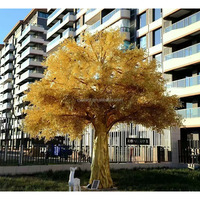 Grand arbre à souhaits artificiel d'intérieur décoratif unique pour hôtel Arbre de banian artificiel luxuriant pour décoration extérieure