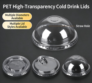 Couvercle multifonctionnel séparé en PP <span class=keywords><strong>pour</strong></span> gobelets à <span class=keywords><strong>bulles</strong></span>, café, gobelets en papier, accessoire d'emballage alimentaire jetable anti-fuite - Product Image 5
