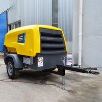 Compresseur d'Air Industriel à Vis Diesel Portable Atlas Copco XAS88 XATS350 XRHS650 pour Travaux de Construction