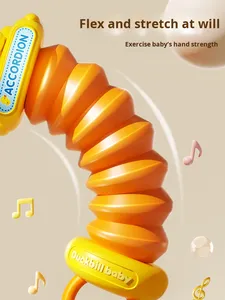 Mini Acordeón de Plástico, Juguete Musical para <span class=keywords><strong>el</strong></span> Desarrollo de la Motricidad Fina, Educación Temprana, Música Manual, Iluminación Musical, 3 Años - Product Image 5