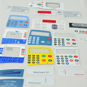 Chống trầy xước Tùy chỉnh màu dập nổi nhãn dán màng chống thấm Bàn phím Nhãn Tròn nhãn dán dập nổi - Product Image 5