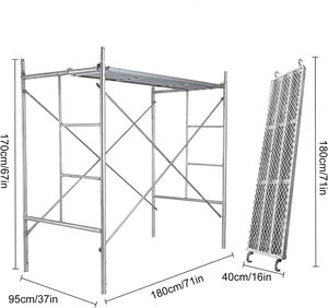 High Quality Fasteners Portable <strong>Scaffolding</strong> Equipment, Mobile <strong>Scaffolding</strong> Platform, 6 Feet Tall Adjustable Scaffold Tower, - Product Image 1