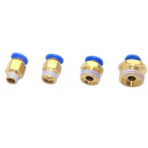 Wholesale Plastic Pneumatic Air Tube Fittings Thread Straight Air One Touch Fitting Pneumatic