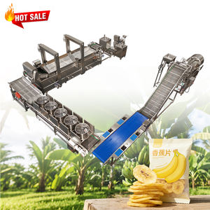 Ligne de production de chips de banane semi-automatique sur mesure à petite échelle, en acier inoxydable 304, capacité de 30 à 50 kg/h, large application - Product Image 1