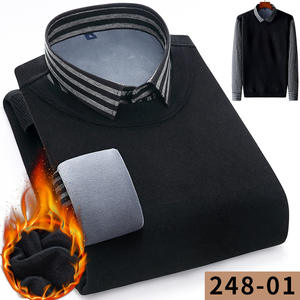 Maglione lavorato a maglia più camicie da <span class=keywords><strong>uomo</strong></span> di <span class=keywords><strong>velluto</strong></span> pesanti e calde nelle camicie da <span class=keywords><strong>uomo</strong></span> invernali - Product Image 4