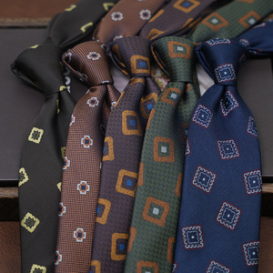 <span class=keywords><strong>Corbata</strong></span> de Seda Jacquard Bordada con Estampado Floral Negro y Marrón para <span class=keywords><strong>Hombre</strong></span>, para <span class=keywords><strong>Traje</strong></span> de Boda - Product Image 1