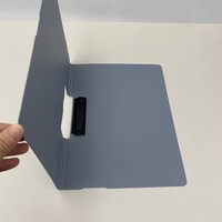 Carpeta Plegable de PP con Superficie Mate, Clip de Acero Resistente, Portapapeles de Oficina para Archivos de Reuniones